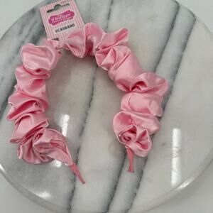 NWT The vintage cosmetic company pink ribbon headband